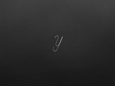 Y black fight paperclip photograph synthesis type typography white y