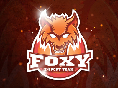 foxy esport logo design fox foxy logo sport team