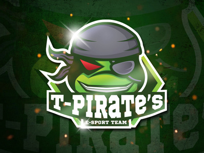 T-Pirates Sport Team design esport logo pirate sport team