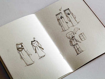 Character design styles arab character design emirati engineer helmet safety styles