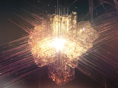 Spread abstract cinema 4d glass light octane render