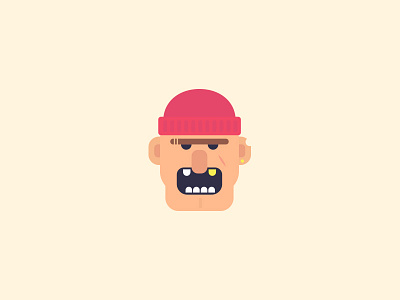 Day 21 - Life challenge character daily earing face gold hat head life mouth teeth thug