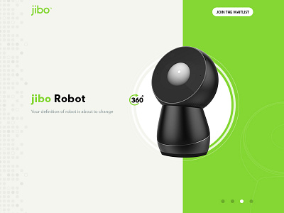 Jibo Robot clean design interface jibo minimal redesign responsive ui user ux webdesign wip