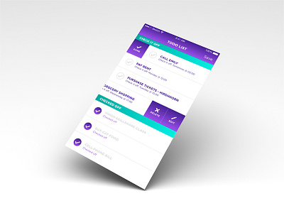 Check-Todo App app interface ios sketch skillshare todo ui