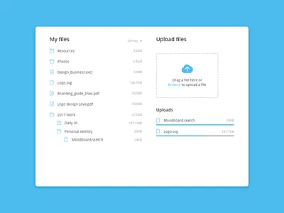 File Upload 031 blue clean cloud daily dailyui file minimal ui upload white