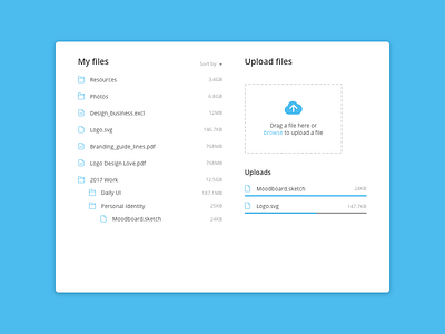 File Upload 031 blue clean cloud daily dailyui file minimal ui upload white