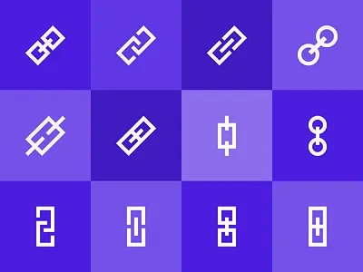 One Icon, 12 Ways flat graphic icon link vector