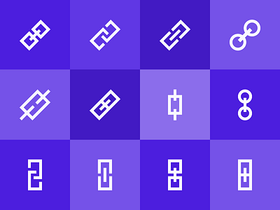 One Icon, 12 Ways flat graphic icon link vector