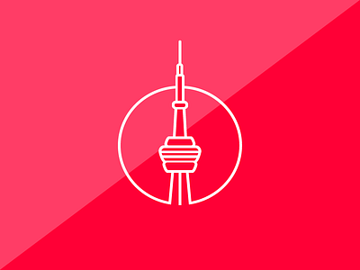 CN Tower canada cn graphic illustration monoline toronto tower vector