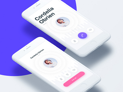 Call Screen - Dating Mobile App app complexion reduction dating interaction interaction design minimal mobile photoshop sketchapp ui uiux ux