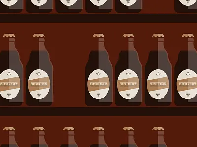 Chicken Brew Beer 2 beer bottle stock beer bottle vector beer branding mockup beer label mockup beer mockup beer stock image beer template bottle mockup dubbel beer illustration flat beer illustration flat vector mockup steinie bottle vector