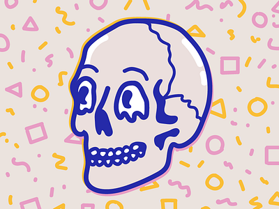 Party Skull illustration pattern skull