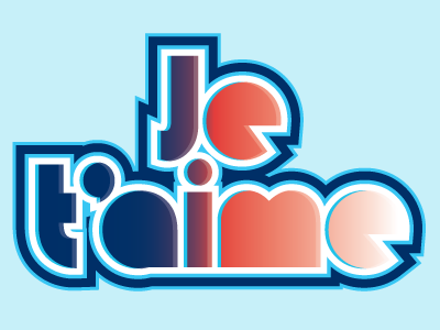 Je Taime france sticker mule