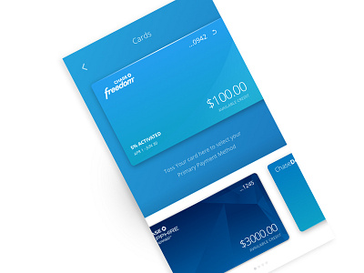 Wallet Card Toss cards chase interaction mobile pay payment transactions ui wallet