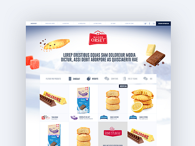 chocolate website ui ux webdesign