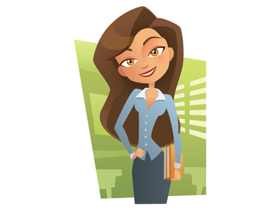 Girl with books books class girl illustration illustrator student study vector