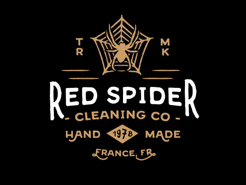 Red Spider france handmade logo red spider typo