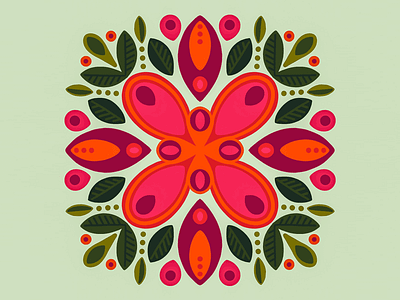 100 Days Of Prints And Patterns [25] abstract color colorful colors digital flower graphic graphic design hand drawn pattern print vector