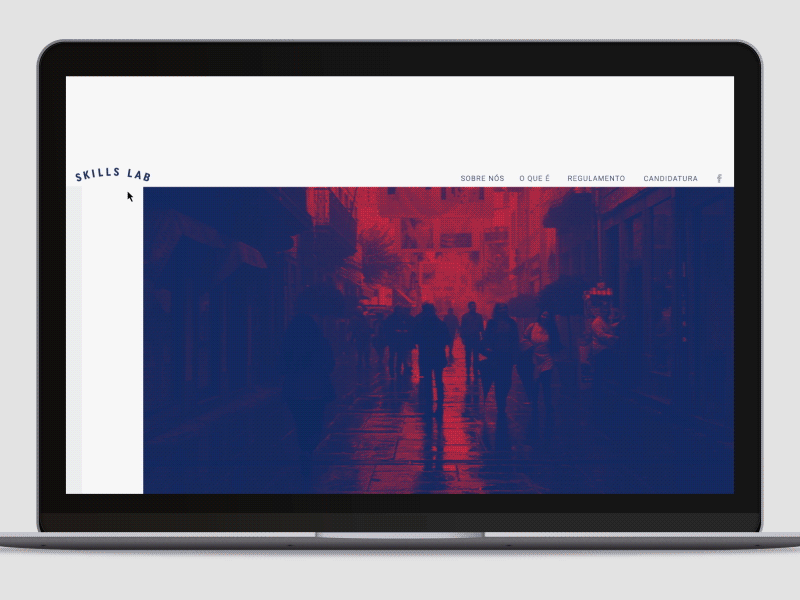 Skills Lab Scroll Tracker landing navigation overview transitions ui ux web