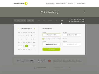 Mit SEAS-NVE date date picker design responsive ui webdesign