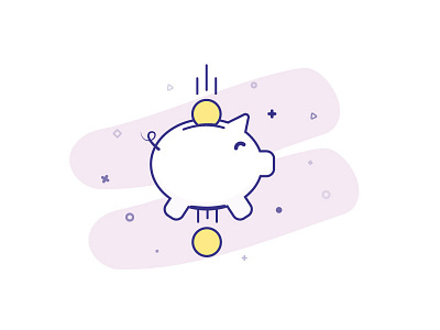 Piggy Bank coin in out transfer