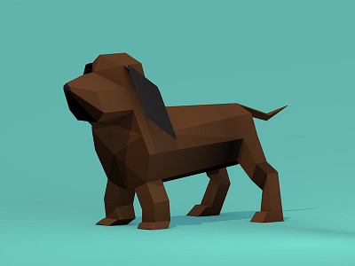 Dog Model (30 Minute Challenge) 3d cinema4d dog modeling