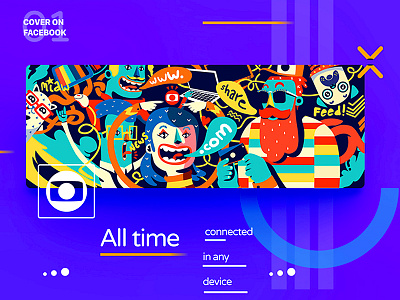 ‡ 01 ––– Rede Globo on Facebook behance colors creative design facebook flat globo illustration inspiration rede globo ui ux