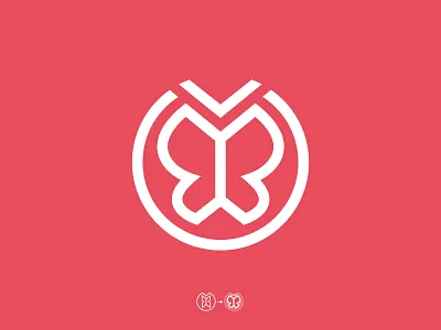Logo butterfly icon illustration logo rebranding