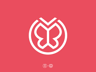 Logo butterfly icon illustration logo rebranding