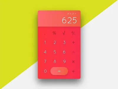 Daily UI Challenge 004 - Calculator dailyui form interface design ui