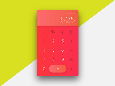Daily UI Challenge 004 - Calculator dailyui form interface design ui