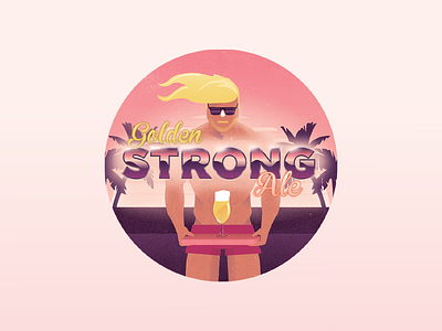Golden Strong Ale 80s ale baywatch beach beer dude golden pink recipe strong sunset surfer