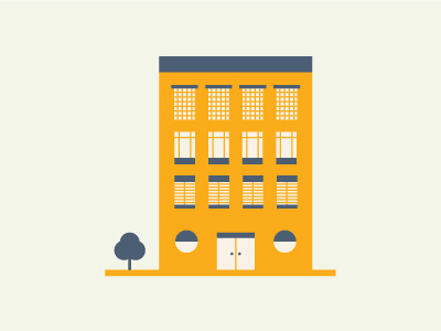 Little Building brightcolors buildingillustration icon iconography illustration modern simpledesign