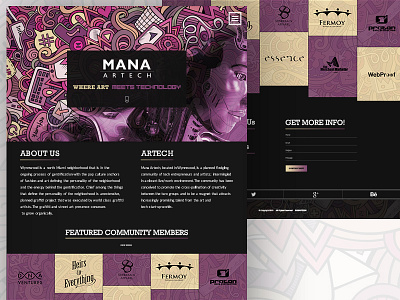 Mana Artech Website Concept A art company logos digital design homepage layout homepage screen innovation responsive web robot technology studios technology user experience web design