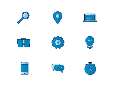 Magazine Graphics blue icon magazine publication spot technology