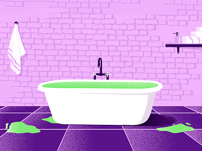 Aftershock - Relâmpago title aftershock background bath bathroom illustration scenario