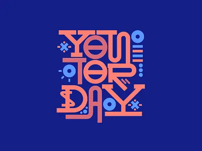 Yesterday colors just do it logo logo design shia labeouf type type design typography yesterday