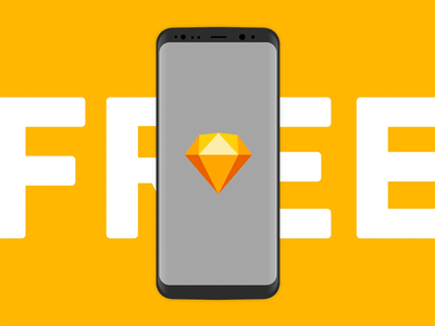 FREE Samsung S8 Mockup android free google material minimalist mockup s8 samsung simple sketch template