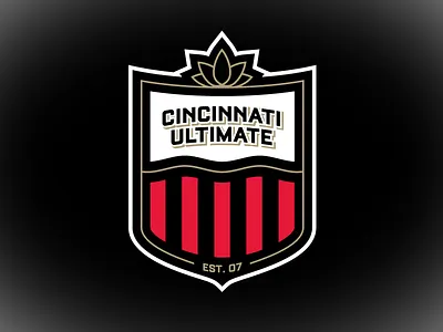 Cincinnati Ultimate crest badge cincinnati crest frisbee logotype ohio ultimate
