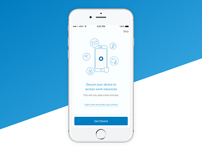 Mobility Management Enrollment cloud enterprise illustration mobile okta ui walkthrough