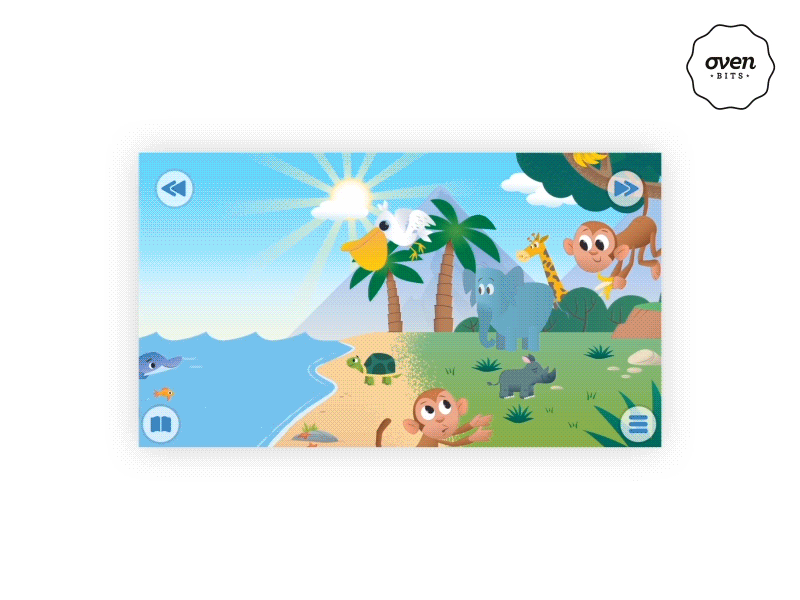 iOS and Android Storybook - Bible App for Kids android animation interaction design ios ixd mobile motion ui ux