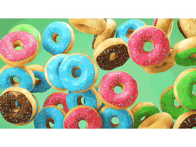 USAGODIS #5 3d animation c4d candies candy cinema 4d colors gif intro motion