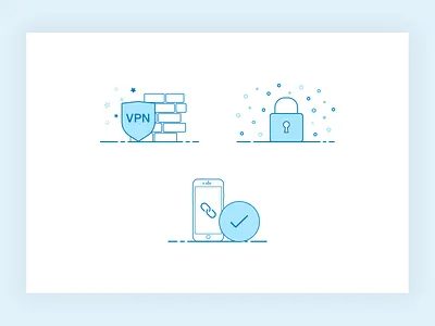 Mobile Illustration Exploration Part 2 lineart mobile okta ui vector walkthrough