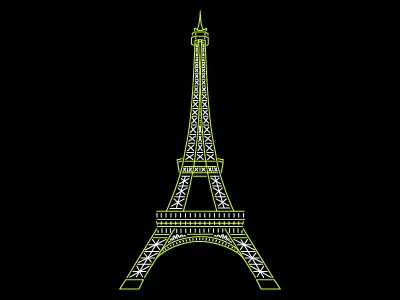 Electric Eiffel eiffel tower france