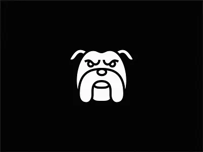 Bulldog icon illustration logo symbol