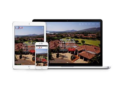 LJM Builders Website architecture branding construction design interface product ui ux web