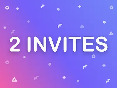 2 Dribbble Invites!!! dribbble 2 invites dribbble invite invite minimal