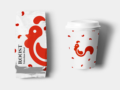 Roost Coffee packaging brand branding coffee logo packaging