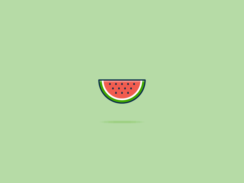 17/52 - Floating Food dangerdom dominic flask donut food hot dog icon iconography illustration pizza salad watermelon yelp