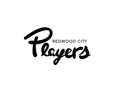 Players chris illustration kid lettering logo somekidchris theater type wojcicki